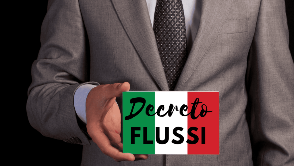qué se entiendo por el decreto Flussi en Italia