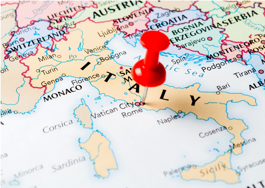 ¿De qué regiones provenían los inmigrantes italianos?