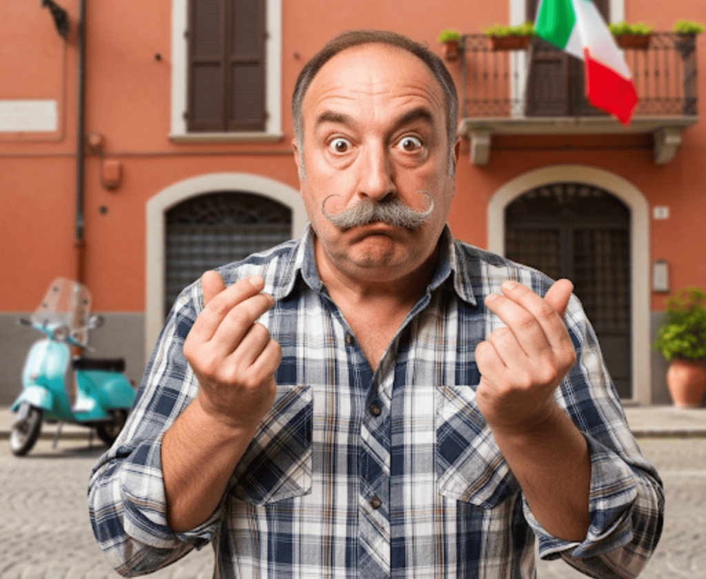 Los italianos se comunican con gestos con las manos y expresiones faciales