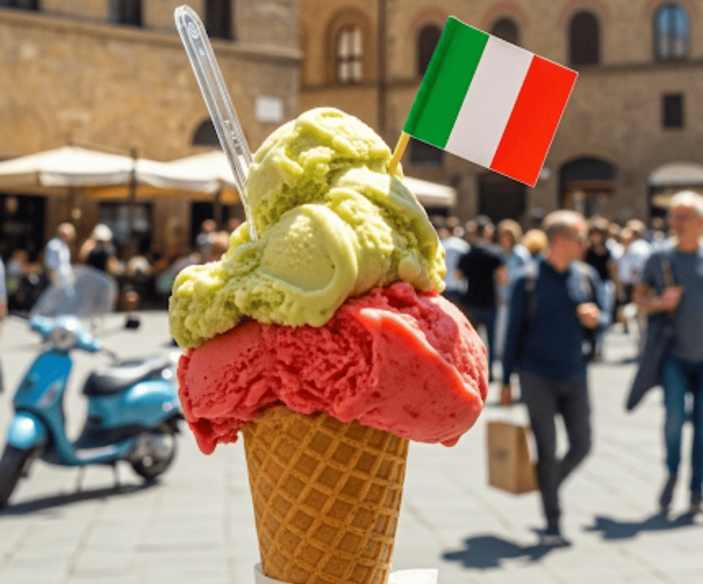 -El helado italiano tiene 70% menos grasa que el normal
