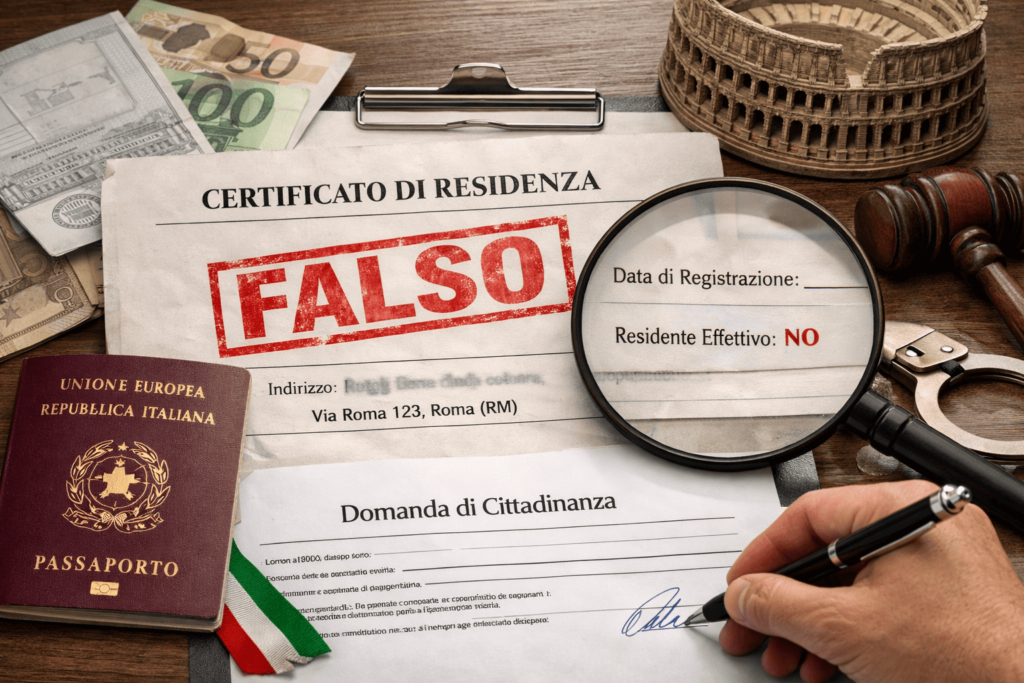 FALSA RESIDENCIA PARA SOLICITAR LA CIUDADANÍA ITALIANA EN ITALIA: ¿Qué está sucediendo realmente?