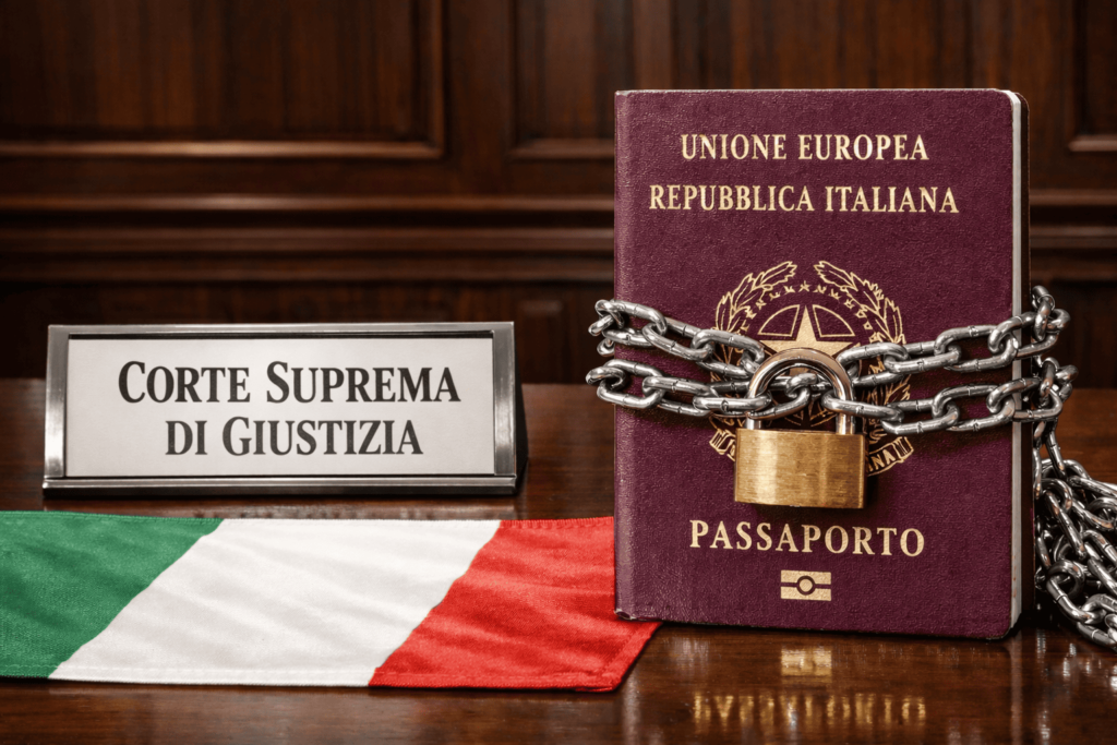 CORTE SUPREMA DE JUSTICIA APLICA SANCIONES PARA QUIENES DECLAREN RESIDENCIAS FALSAS PARA SOLCITAR LA CIUDADANÍA ITALIANA EN ITALIA
