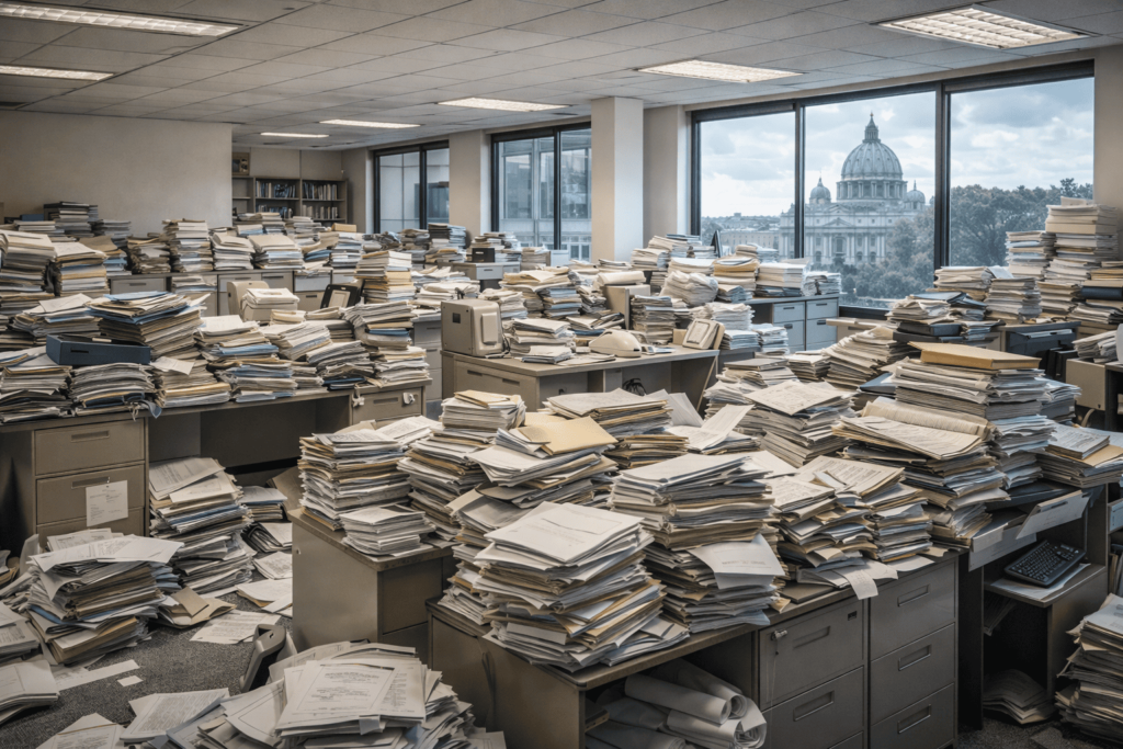 EN ROMA NO ESPERES ATENCIÓN DE PRIMERA … ESPERAS UN MILAGRO