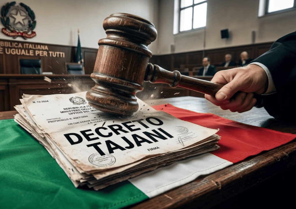 GOLPE AL DECRETO TAJANI: TRIBUNAL ITALIANO RECONOCE LA CIUDADANÍA ITALIANA A TATARANIETOS Y BISNIETOS