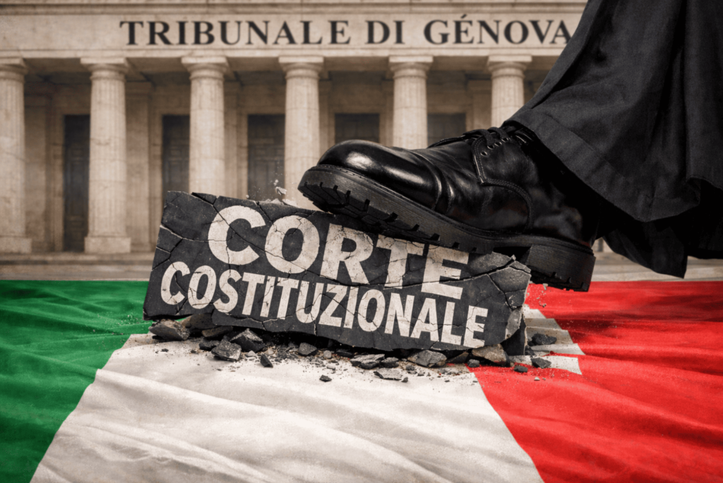TRIBUNAL DE GÉNOVA PISOTEA LA CORTE CONSTITUCIONAL