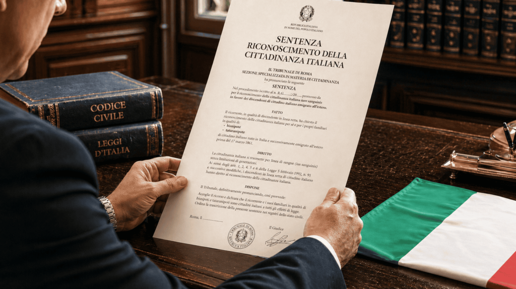 TURNO DE CIUDADANÍA ITALIANA: las sentencias judiciales que circulan en los grupos de personas comunes no son lo que parecen