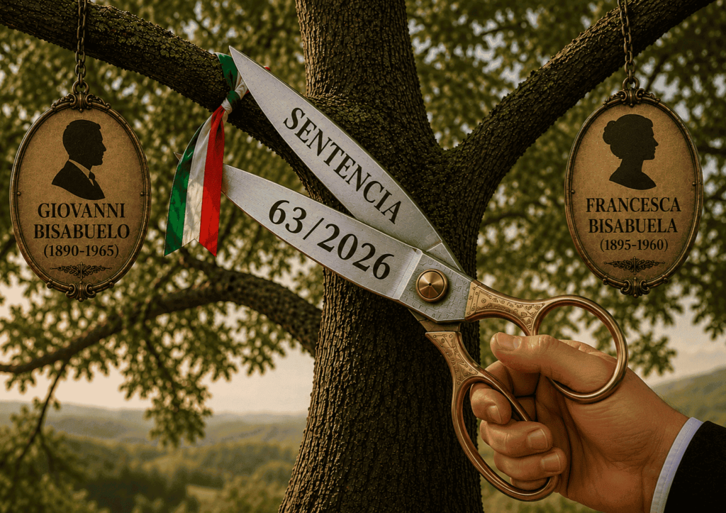 SENTENCIA 63/2026: EL ESTADO ITALIANO DECLARÓ QUE TU RAMA NUNCA EXISTIÓ