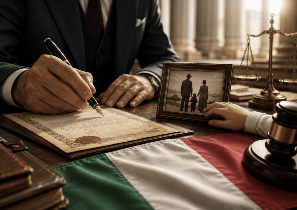 CIUDADANÍA ITALIANA PARA MENORES DE PADRES NATURALIZADOS: LA FIRMA DEL PADRE NO SIEMPRE ERA LA FIRMA DEL HIJO