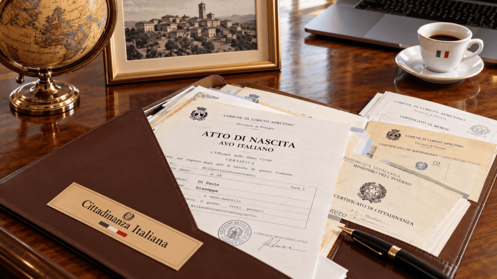 ¿QUÉ TIENE QUE TENER MI CARPETA PARA OBTENER EL PASAPORTE ITALIANO SI MI ABUELO NUNCA SE HIZO VENEZOLANO?